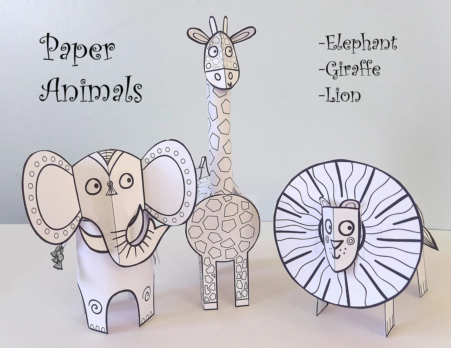 Paper Animals craft - Moomy Moments