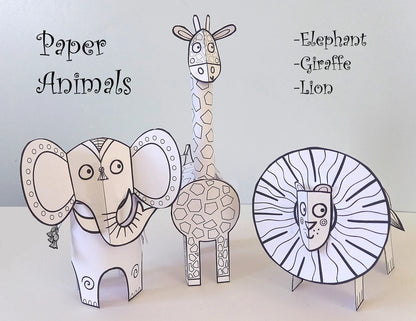 Paper Animals craft - Moomy Moments