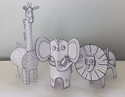 Paper Animals craft - Moomy Moments