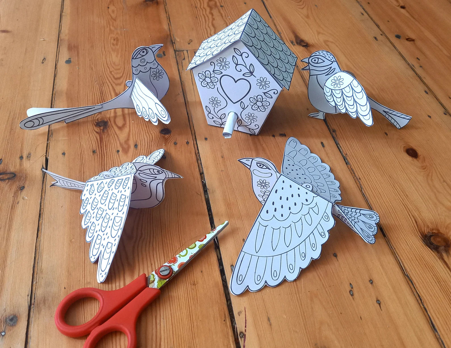 Paper Craft Birds - Moomy Moments